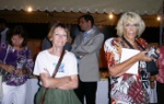 From left: Muriel Clutten, artist and Marion Stuart, Journalist